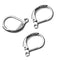 50pcs Stainless Steel Earring Wires,Surgical Stainless Steel Leverback Ear WireEar Wire Earring Hooks,Hypoallergenic Spring Earring Finding
