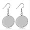 20pcs Surgical Stainless Steel Lace Bezel Earring Studs Settings, Earrings Blanks,Earrings Base wholesale