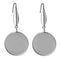20pcs Surgical Stainless Steel Bezel Earring Studs Settings, Earrings Blanks,Earrings Base wholesale