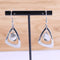 10pcs 5 pairs stainless steel hanging earring base setting 10mm diameter cameo cabochon blank bezel DIY earring hooks findings
