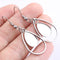 10pcs Surgical Stainless Steel Teardrop Earrings 10x14mm Bezel Settings,Earrings Blanks Base
