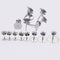 100pcs stainless steel Earring Flat Stud with 3MM 4MM 5MM 6MM 8MM 10MM 12mm Pad - earrings Settings base -Earring Stud, Earring Blank