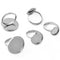 20pcs Stainless Steel 8mm -25mmRing Bezel Blanks Ring Settings Ring Base