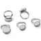 20pcs Stainless Steel 12mm -20mmRing Bezel Blanks Ring Settings Ring Base