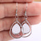 10pcs Surgical Stainless Steel Teardrop Earrings 10x14mm Bezel Settings,Earrings Blanks Base