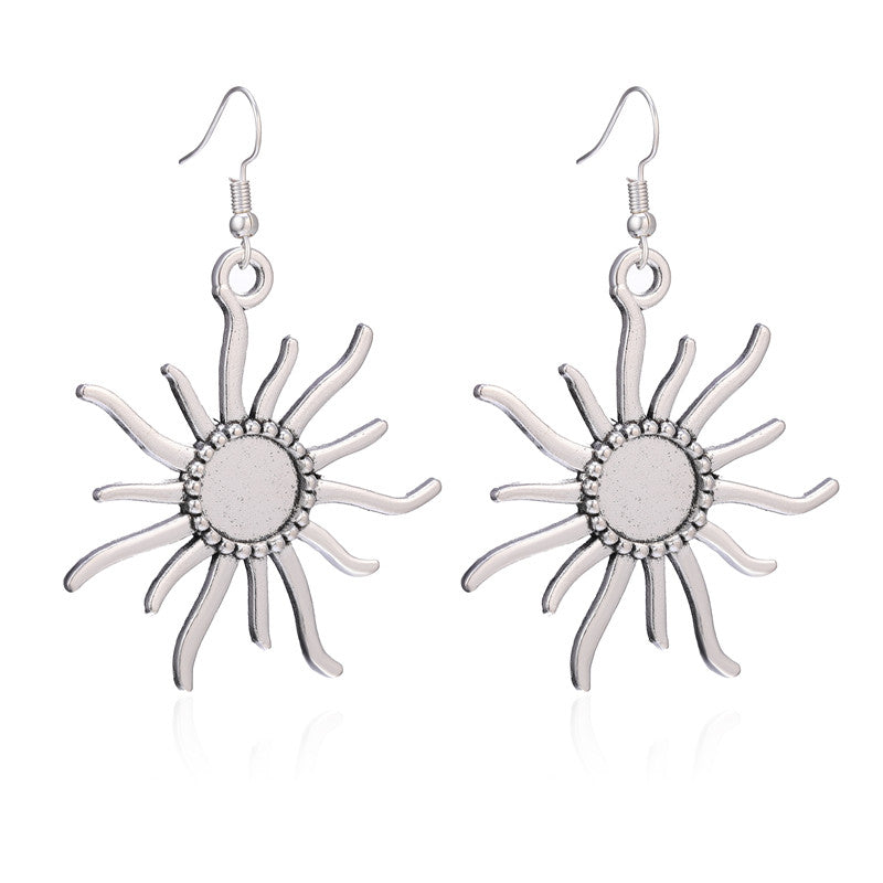 10pcs alloy Bezel Earring Base, Earring Blanks, Bezel earring Blanks,Earrings Settings
