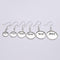 20pcs Round French Earrings Bezel, Blank Round Earwires Findings, Earring Finding Base Settings trays