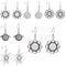 10pcs alloy Bezel Earring Base, Earring Blanks, Bezel earring Blanks,Earrings Settings