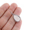 10pcs Surgical Stainless Steel Teardrop Earrings 10x14mm Bezel Settings,Earrings Blanks Base
