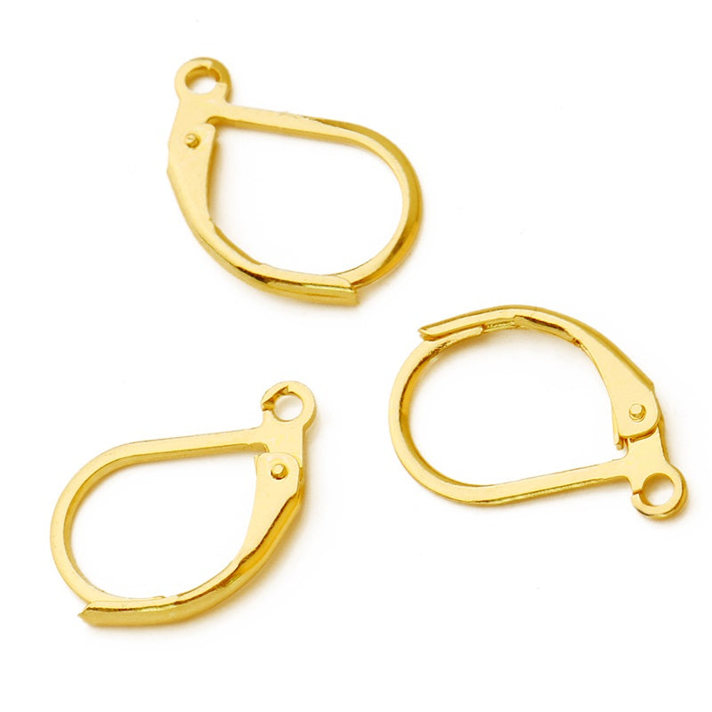 20-50pcs Gold Stainless Steel Hypoallergenic Earring Hooks Fish Earwire  Earrings Clasps Earring Wires For Jewelry