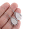 10pcs Surgical Stainless Steel Teardrop Earrings 10x14mm Bezel Settings,Earrings Blanks Base