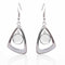 10pcs 5 pairs stainless steel hanging earring base setting 10mm diameter cameo cabochon blank bezel DIY earring hooks findings