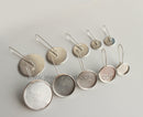 20-100pcs Earrings Blanks wholesale, stainless steel french earwires hooks 6mm -25mm French Earwires Hook With Round Pad