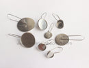 20-100pcs Earrings Blanks wholesale, stainless steel french earwires hooks 6mm -25mm French Earwires Hook With Round Pad