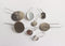 20-100pcs Earrings Blanks wholesale, stainless steel french earwires hooks 6mm -25mm French Earwires Hook With Round Pad