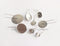 20-100pcs Earrings Blanks wholesale, stainless steel french earwires hooks 6mm -25mm French Earwires Hook With Round Pad