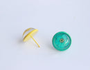 10pcs Resin Pressed flower Cabochons,Real dried flowers Cabochons
