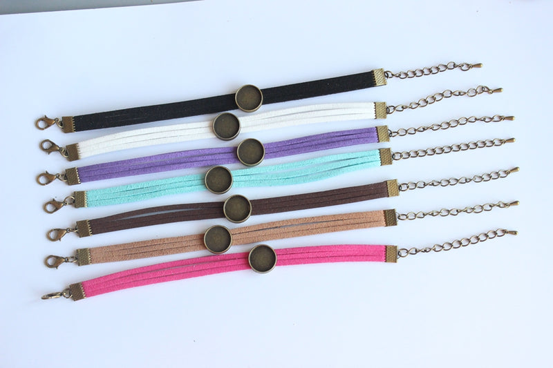 10pcs bracelet blanks,10-20mm Bracelet Settings, Bezel Bangle Bracelet Bases