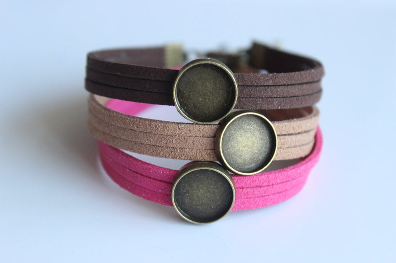 10pcs bracelet blanks,10-20mm Bracelet Settings, Bezel Bangle Bracelet Bases