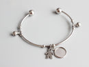 5pcs 8-25mm stainless steel bracelet Base Settings, Bezel bracelet blanks Cabochon trays