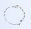 10pcs 8-25mm heart stainless steel bracelet Base Settings