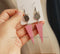 10pcs wood 12mm Bezel Earring Studs,  Earring Blanks, Stainless Steel wood Earrings Settings Base