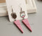 10pcs wood 12mm Bezel Earring Studs,  Earring Blanks, Stainless Steel wood Earrings Settings Base