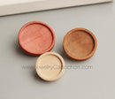 20pcs Stainless Steel wood brooch Blanks,wood brooch Base Settings