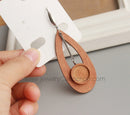 10pcs wood 12mm Bezel Earring Studs,  Earring Blanks, Stainless Steel wood Earrings Settings Base