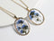 1pcs Handmade pressed flower pendant necklace jewelry