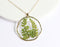 1pcs Handmade Leaves pressed flower pendant necklace jewelry