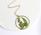 1pcs Handmade Leaves pressed flower pendant necklace jewelry