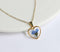 1pcs Handmade Heart  pressed flower pendant jewelry