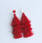 4pcs 4th floor Tassel bezel earring beads Settings 8mm 10mm 12mm Stainless steel earrings Pad, bezel earrings blank base