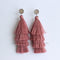 4pcs 4th floor Tassel bezel earring beads Settings 8mm 10mm 12mm Stainless steel earrings Pad, bezel earrings blank base