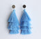 4pcs 4th floor Tassel bezel earring beads Settings 8mm 10mm 12mm Stainless steel earrings Pad, bezel earrings blank base
