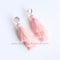 4pcs 3th floor Tassel bezel earring beads Settings 8mm 10mm 12mm Stainless steel earrings Pad, bezel earrings blank base