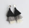 4pcs 3th floor Tassel bezel earring beads Settings 8mm 10mm 12mm Stainless steel earrings Pad, bezel earrings blank base