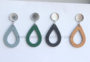 20pcs wood Bezel Earring Studs Blanks