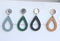20pcs wood Bezel Earring Studs Blanks