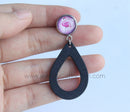 20pcs wood Bezel Earring Studs Blanks