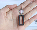 10pcs wood rectangle Bezel Earring Studs, Earring Blanks, Bezel earring Blanks,Stainless Steel wood Earrings Base Settings