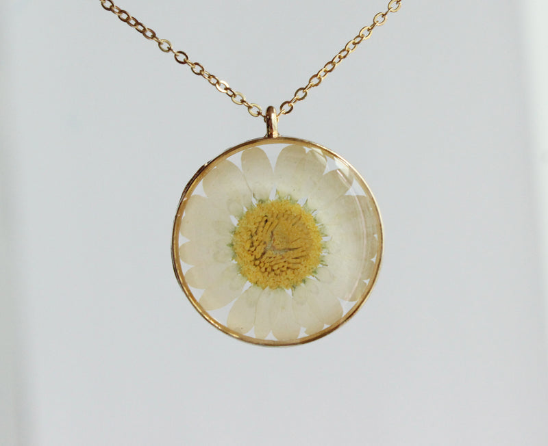 1pcs Handmade Pressed flower jewelry pendant necklace