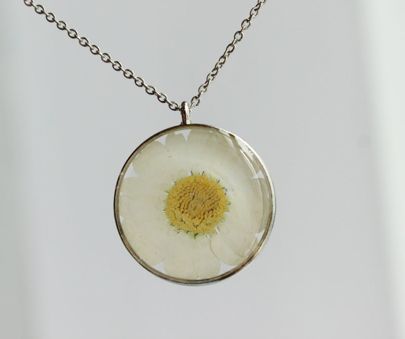 1pcs Handmade Pressed flower jewelry pendant necklace