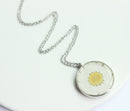 1pcs Handmade Pressed flower jewelry pendant necklace