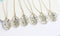 1pcs  Handmade Resin pressed flower pendant necklace