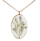 1pcs  Handmade Resin pressed flower pendant necklace
