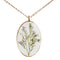 1pcs  Handmade Resin pressed flower pendant necklace