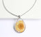 1pcs Handmade flower jewelry,Orange chrysanthemum teardrop pressed flower pendant necklace