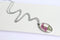 1pcs Oval flower pressed flower pendant necklace